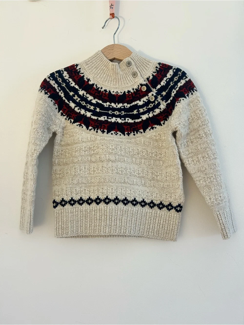 Polo Ralph Lauren Kids Fair isle Wool-Blend Sweater Size 3T